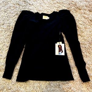 Nation Ltd. Romy Puffy shoulder tee XS